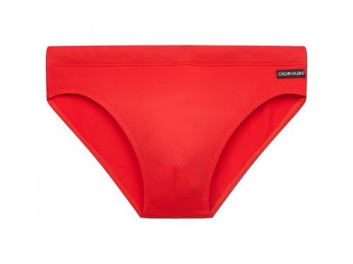 Slipové plavky CALVIN KLEIN KM00416 High Red Barva: Červená, Velikost: L