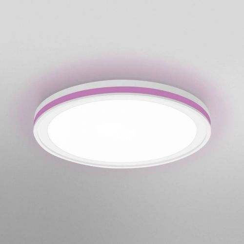 LEDVANCE SMART+ WiFi Orbis Circle CCT RGB bílá, Chodba, akrylonitrilbutadienstyrenový kopolymer, polykarbonát, 28W, K: 9.5cm
