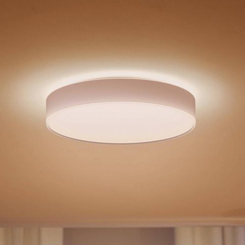 Philips Hue Enrave LED stropní světlo 42, 5cm bílá, Obývací pokoj / jídelna, kov, plast, 33.5W, K: 8.4cm