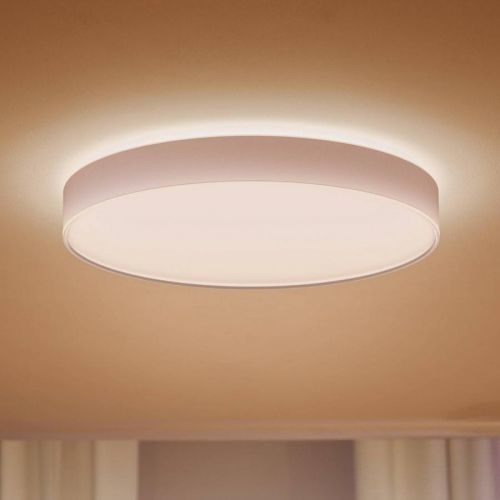 Philips Hue Enrave LED stropní světlo 55, 1cm bílá, Obývací pokoj / jídelna, kov, plast, 48W, K: 8.4cm