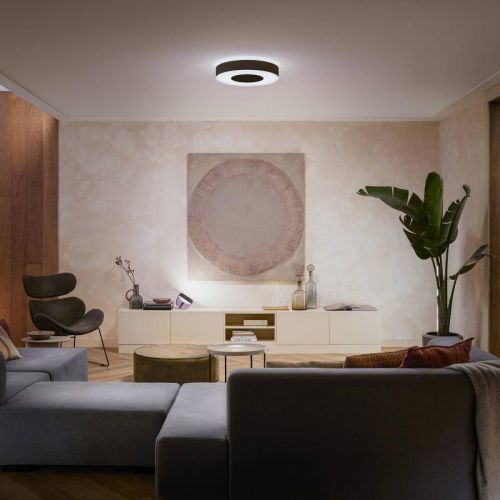 Philips Hue Infuse LED stropní světlo 42, 5cm černá, Obývací pokoj / jídelna, kov, plast, 52.5W, K: 8.4cm