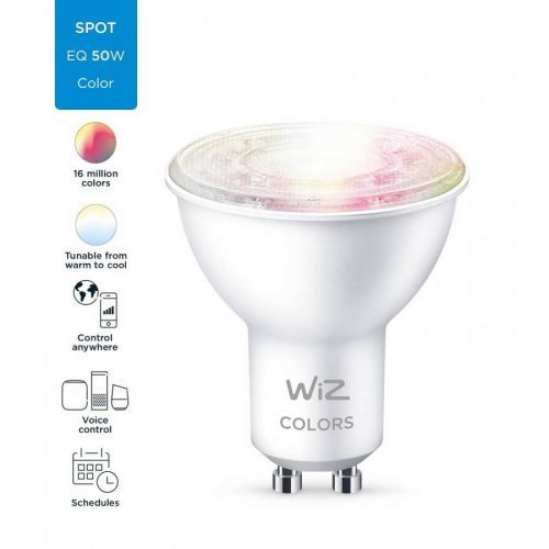 WiZ PAR16 LED reflektor GU10 4, 7W RGB, GU10, 4.7W, Energetická třída: F, P: 5.8 cm
