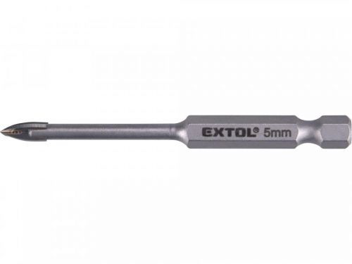 Vrták na sklo a keramiku karbidový, O 5mm EXTOL-PREMIUM