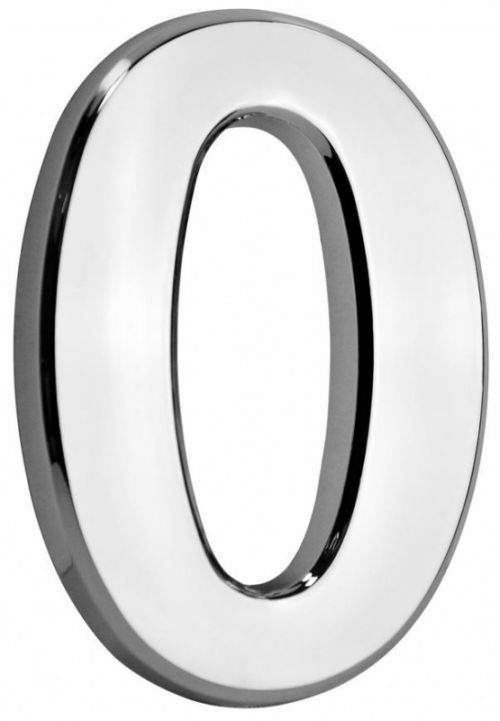 KOZÁČEK Číslo domovní samolepící ABS 70x100mm stříbrné #0
