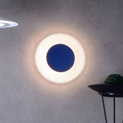 Deko-Light LED stropní světlo Zaniah, 360° 24W, modrá, Obývací pokoj / jídelna, hliník, plast, 24W, Energetická třída: F, K: 4.6cm
