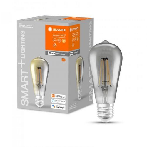 LEDVANCE SMART+ WiFi Filament Edison 44 E27 6W 825, sklo, E27, 6W, Energetická třída: F, P: 14.3 cm