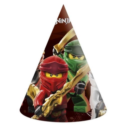 ČEPIČKY papírové Lego Ninjago 6 ks