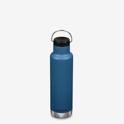 Nerezová termolahev Klean Kanteen Insulated Classic w/Loop Cap - real teal 592 ml