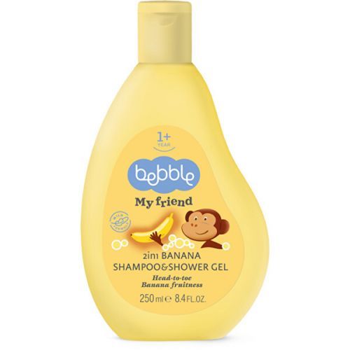 Bebble Dětský šampon a sprchový gel 2 v 1 banán 250 ml