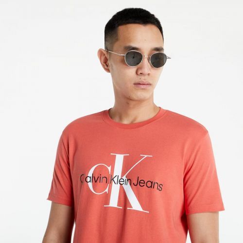 Calvin Klein Jeans Seasonal Monogram Tee Rhubarb Red L