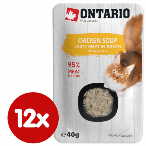 Ontario Cat Soup Chicken with vegetables 12x40 g