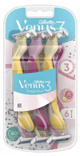 Gillette Venus 3 Dragonfruit Pohotová Holítka, Balení 6