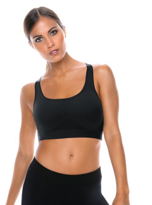 Sportovní dámský top active-fit Barva: Černá, Velikost: - S/M