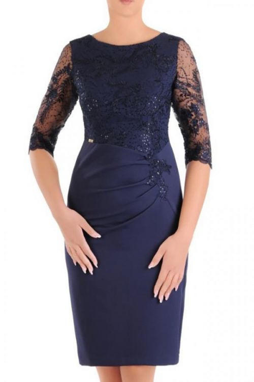 Dámské šaty Silwane model 152763 - Jersa - 42 - tmavě modrá