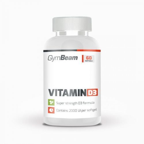Vitamín D3 2000 IU 60 kaps. bez příchuti - GymBeam