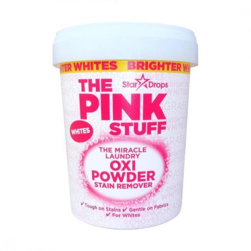 Stardrops (GB) PINK STUFF OXI POWDER Odstraňovač skvrn - prášek 1kg Pink Stuff odstraňovač skvrn - prášek: WHITES (bílý) - na bílé prádlo