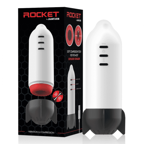 JAMYJOB Rocket masturbator soft compression tech and vibration