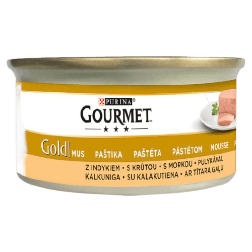 Gourmet Gold konzerva pro kočky - Jemná paštika krůta 85g