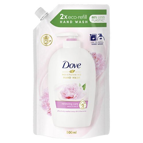 Dove Tekuté mýdlo na ruce Pivoňka (Moisturising Hand Wash) 500 ml - náhradní náplň