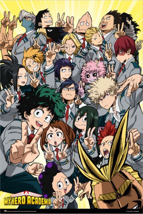 GRUPO ERIK Plakát, Obraz - My Hero Academia - U.A. Class 1-A, (61 x 91.5 cm)