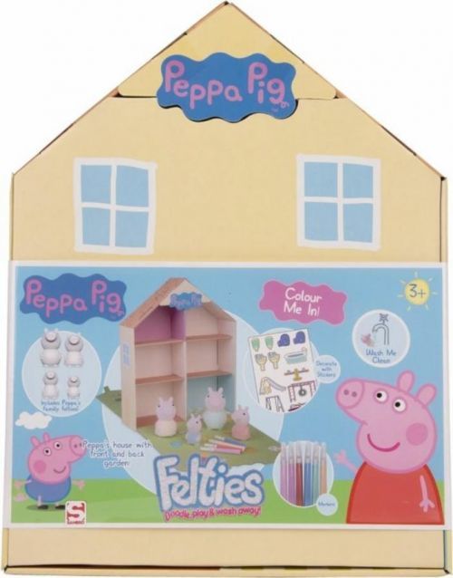 Alltoys Prasátko Peppa s vybarvovacími figurkami a domečkem