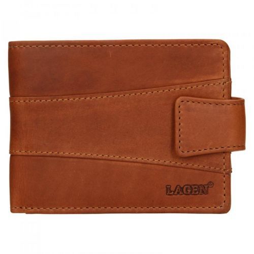 Pánská kožená peněženka Lagen Kevins - hnědá