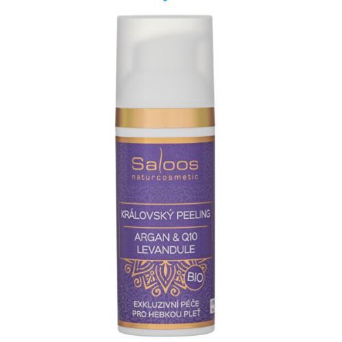 Saloos Královský peeling Argan & Q10 - Levandule BIO 50 ml