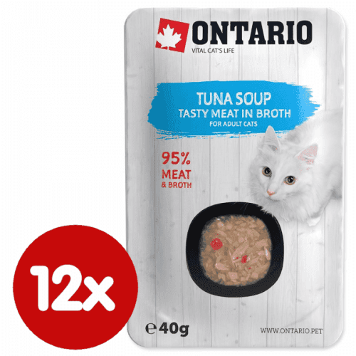 Ontario Cat Soup Tuna with vegetables 12x40 g