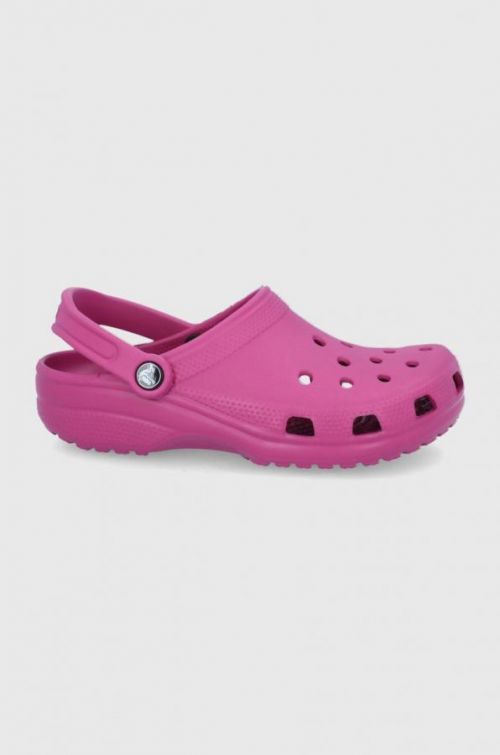 Pantofle Crocs dámské, fialová barva