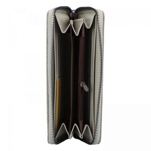 Dámská koženková pouzdrová peněženka Dar, šedá