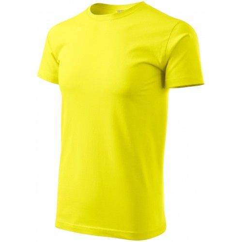 Pánské triko jednoduché, citrónová, 4XL