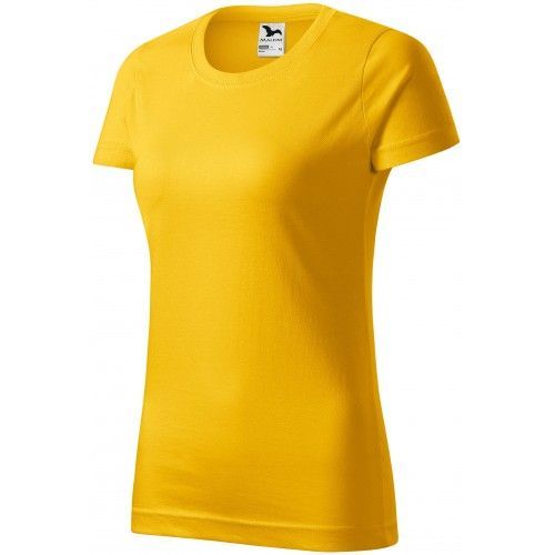 Dámské triko jednoduché, žlutá, XS