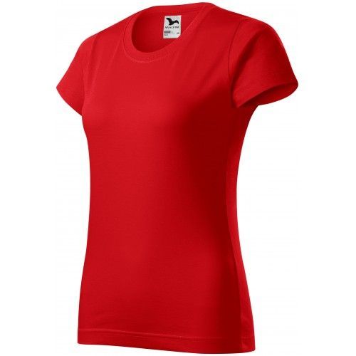 Dámské triko jednoduché, červená, XS