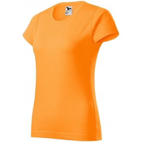 Dámské triko jednoduché, mandarinková oranžová, XS