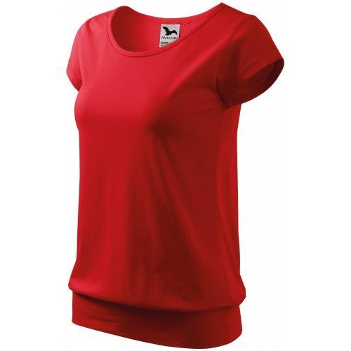 Dámské trendové tričko, červená, XS