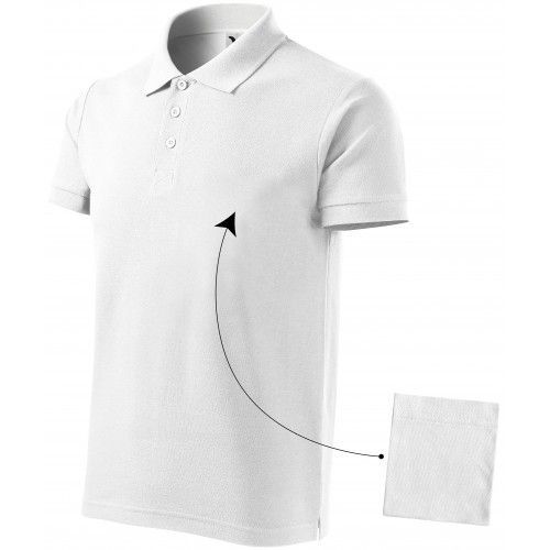 Pánská elegantní polokošile, bílá, S