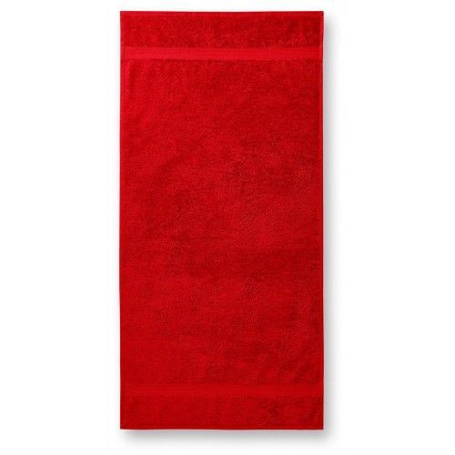 Bavlněný ručník hrubší, červená, 50x100cm