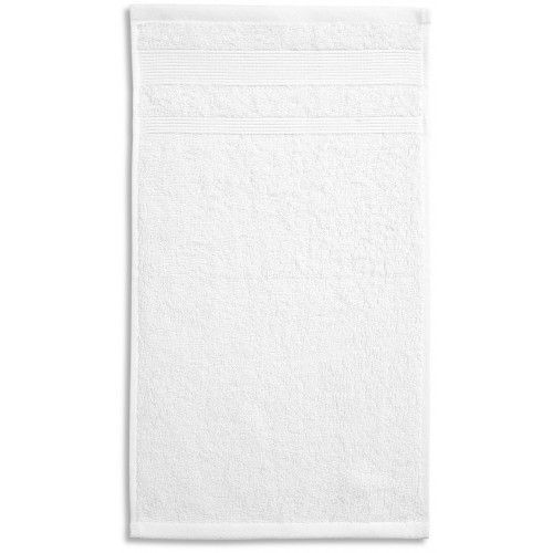 Ručník z organické bavlny, bílá, 50x100cm