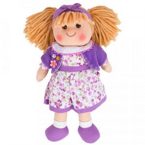 Bigjigs Toys Látková panenka Laura 34 cm