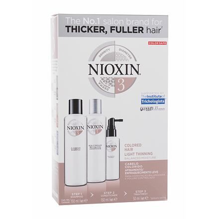 Nioxin System 3 dárková kazeta pro ženy šampon System 3 Cleanser Shampoo 150 ml + kondicionér System 3 Revitalising Conditioner 150 ml + vlasová péče System 3 Scalp & Hair Treatment 50 ml