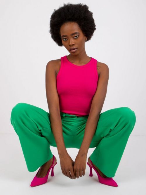 FUCHSIOVÝ ŽEBROVANÝ TOP ESTON -RV-TP-7534.21P-FUCHSIA PINK Velikost: XS