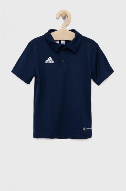 Dětské polo tričko adidas Performance tmavomodrá barva, s aplikací