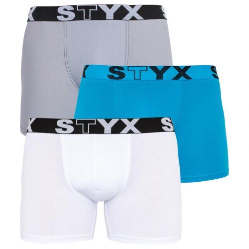 3PACK pánské boxerky Styx long sportovní guma vícebarevné (U9696167) XL