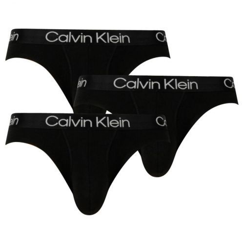 3PACK pánské slipy Calvin Klein černé (NB2969A-7VI) M