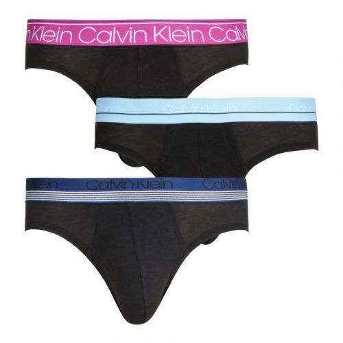 3PACK pánské slipy Calvin Klein černé (NB2415A-T6D) M