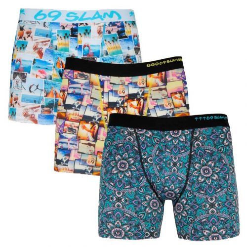 3PACK pánské boxerky 69SLAM fit mix (PACMRT-PO) M, trenky / trenýrky