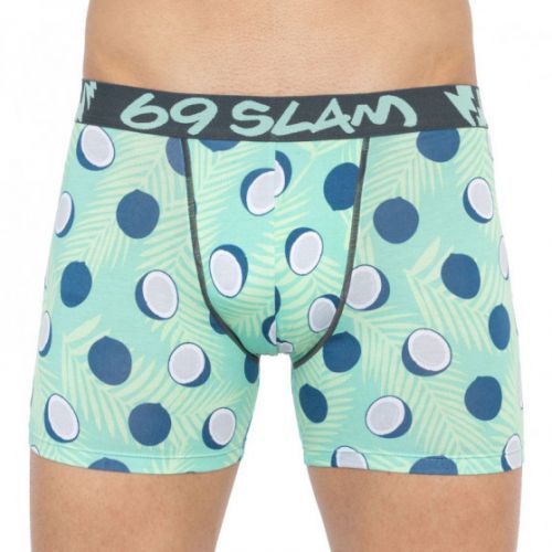 Bez obalu - Pánské boxerky 69SLAM fit bamboo coco blue M, trenky / trenýrky