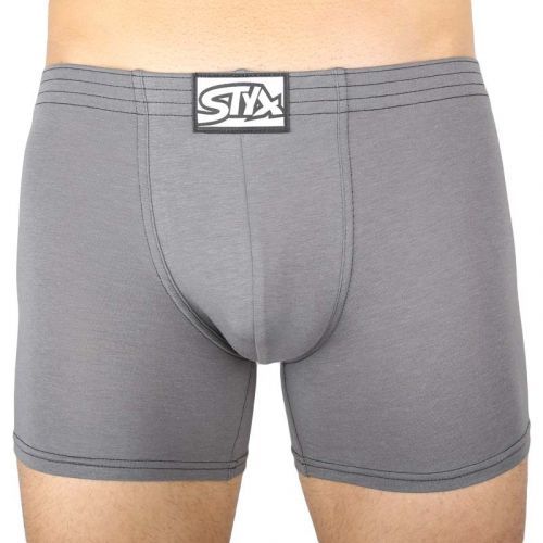 Pánské boxerky Styx long klasická guma tmavě šedé (F1063) M, trenky / trenýrky