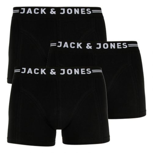 3PACK pánské boxerky Jack and Jones černé (12081832 - black/black) L