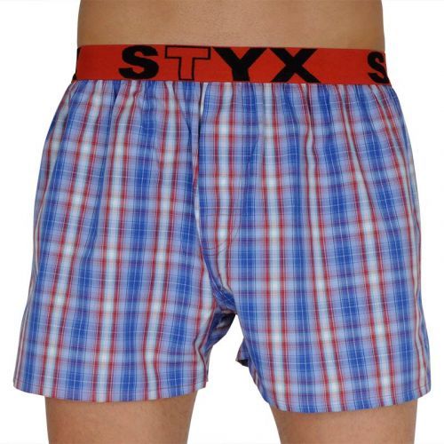 Pánské trenky Styx sportovní guma vícebarevné (B110) XL, trenýrky